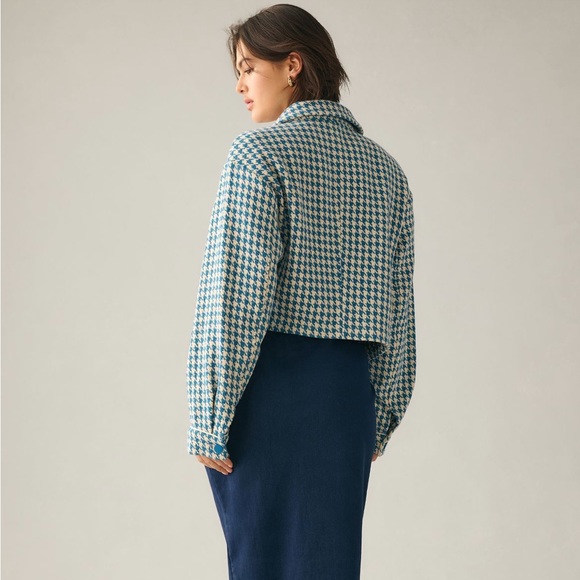 Anthropologie Dolan Houndstooth Jacket - M - Picture 3 of 12